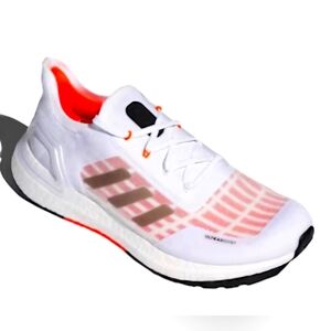 Adidas UltraBoost Summer.Rdy White Solar Red  Athletic Shoes Size 5.5 =7 Women's